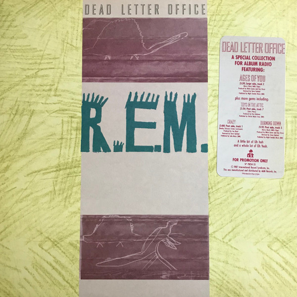 R.E.M. - Dead Letter Office - 1987 USA Basım Nadir Promo 33 lük LP Plak