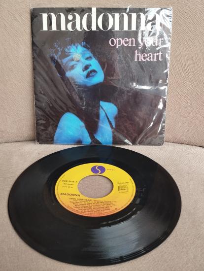 Madonna – Open Your Heart - 1985 Fransa Basım 45 Lik Plak