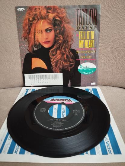 Taylor Dayne – Tell It To My Heart -  1988 Japonya Basım  45 LİK PLAK