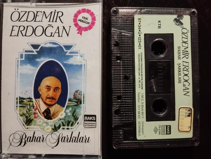 Özdemir Erdoğan – Bahar Şarkıları - 1987 Türkiye Basım 2.El Kaset - Kağıt Baskı