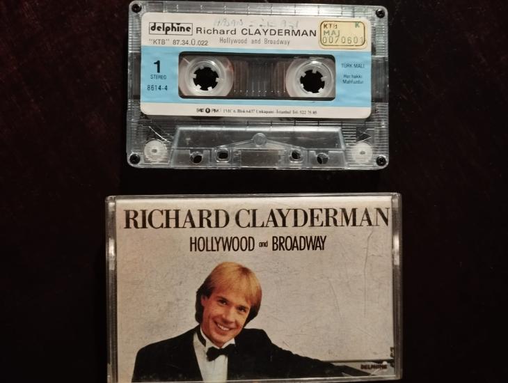 Richard Clayderman – Hollywood & Broadway - 1986 Avrupa Basım 2.El Kaset - Kağıt Baskı