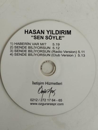 Hasan Yıldırım  - Sen Söyle -  Türkiye Basım - 2. El CD, Single, Promo