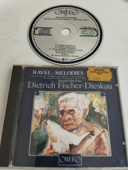 Ravel - Hartmut Höll, Dietrich Fischer-Dieskau – Mélodies – 1984 Almanya Basım - 2. El CD Albüm