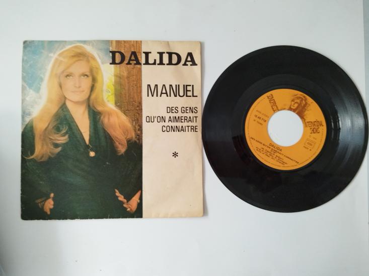 Dalida – Manuel-Des Gens Qu’on Aimerait Connaitre -FRANSA DÖNEM BASIM 45 LİK PLAK