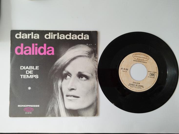 Dalida – Darla Dirladada-FRANSA 1970 BASIM 45 LİK PLAK