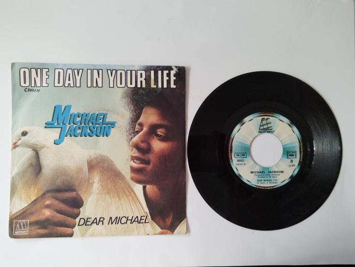 Michael Jackson ‎–  One Day In Your Life - 1975 FRANSA Basım 45 lik Plak