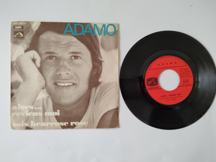 ADAMO-ALORS...REVIENS MOI-1970 FRANSA BASIM 45 LİK