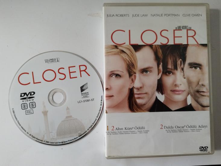 Closer -Julia Roberts/Jude Law - 2.El DVD Film