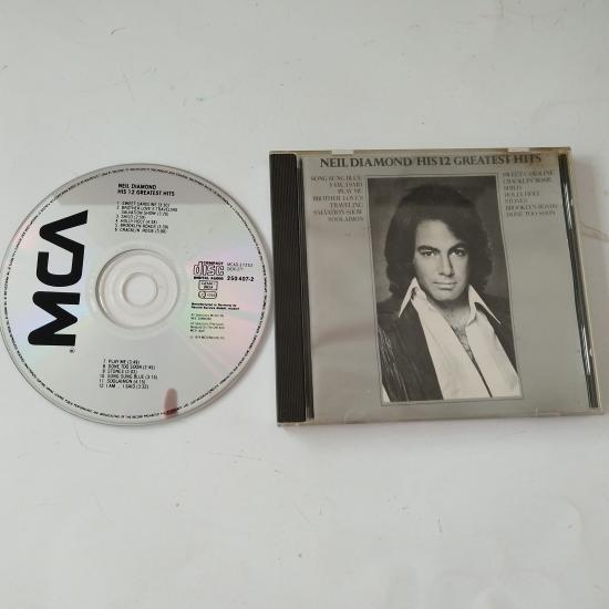 Neil Diamond   ‎/  His 12 Greatest Hits  -  Almanya Basım - 2. El CD Albüm