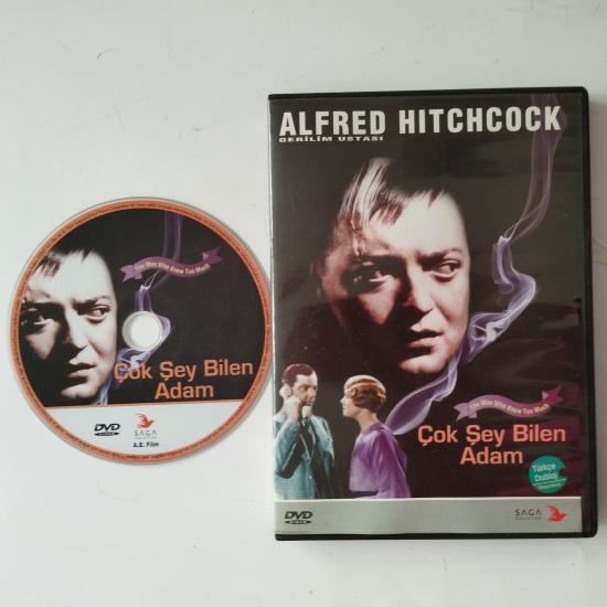 Alfred Hitchcock  / Çok Şey Bilen Adam (The Man Who Knew Too Much ) - 2. El  DVD Film / Türkçe Dublaj / siyah beyaz format