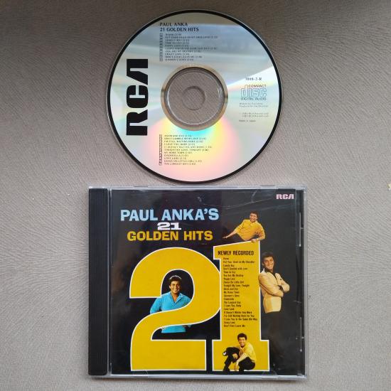 Paul Anka – 21 Golden Hits   -  1980 Japonya Basım - 2. El  CD Albüm