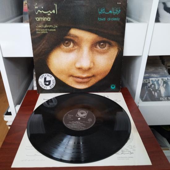 Fawzi Al-Aiedy  ‎–  Amina  - 1981 Fransa Dönem Basım Albüm - 33 lük LP Plak