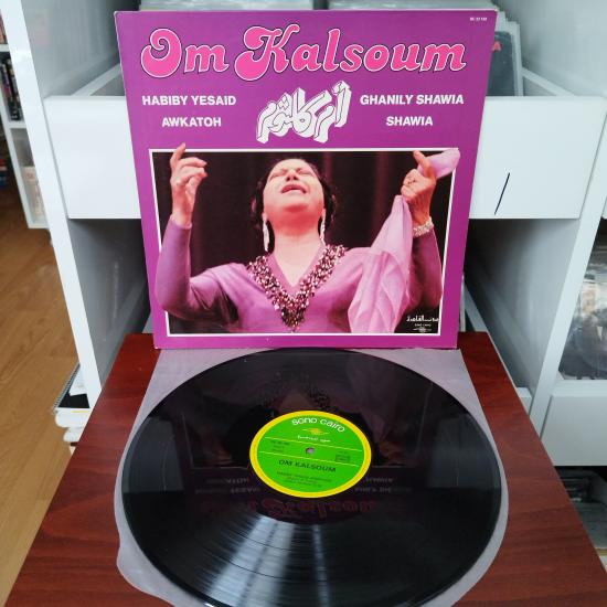 Om Kalsoum ( Ümmü Gülsüm )  - Habiby Yesaid Awkatoh / Ghanily Shawia Shawia -  1978 Fransa Dönem Basım Albüm - 33 lük LP Plak