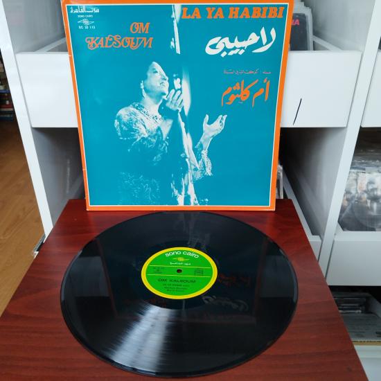 Om Kalsoum ( Ümmü Gülsüm)  –  La Ya Habibi -  1971 Fransa  Dönem Basım Albüm - 33 lük LP Plak