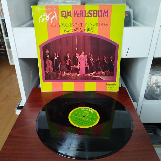 Om Kalsoum   ‎–  El Soulasia El Mokadasa -  1972  Fransa Dönem Basım Albüm - 33 lük LP Plak