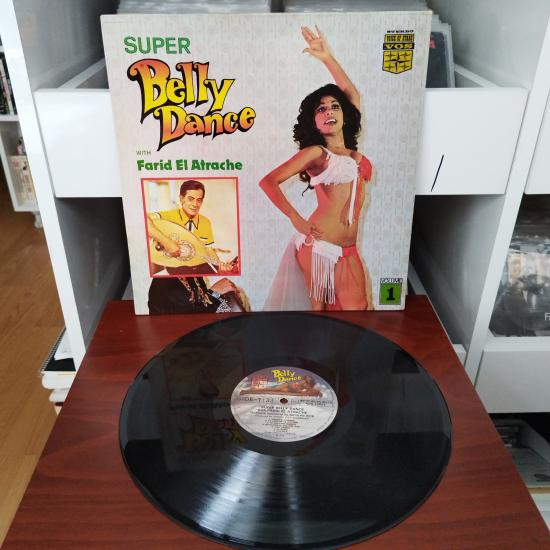 Super Belly Dance With FARID EL ATRACHE Volume 1 - 1978 Fransa Dönem Basım Albüm - 33 lük LP Plak