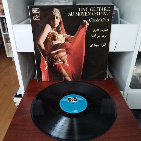 Claude Ciari ‎–  Une Guitare Au Moyen-Orient  - 1973 Yunanistan Dönem Basım Albüm - 33 lük LP Plak