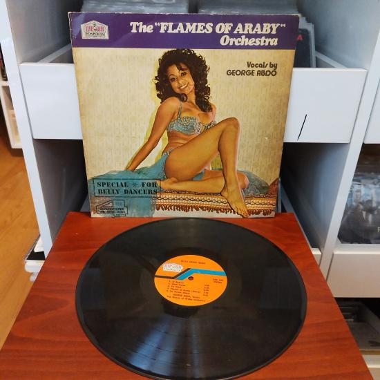 George Abdo And His ’’Flames Of Araby’’ Orchestra ‎– Belly Dance Music - 1973 Türkiye Dönem Basım Albüm - 33 lük LP Plak