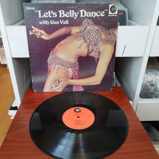 Gus Vali – Let’s Belly Dance -  1973 Amerika  Dönem Basım Albüm - 33 lük LP Plak