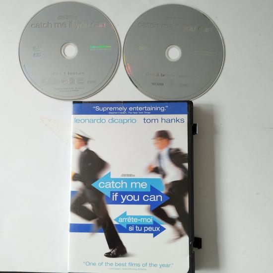 Catch  me if you can / Leonardo Dicaprio - Tom Hanks - 2. El 2X DVD Film - 1.BÖLGE/ Türkçe altyazı yoktur.