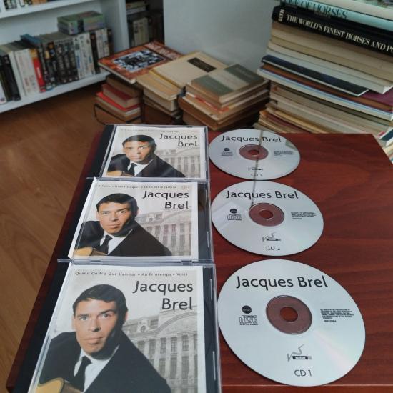 Jacques Brel - 2009 Avrupa  Basım -  2. El 3XCD Albüm