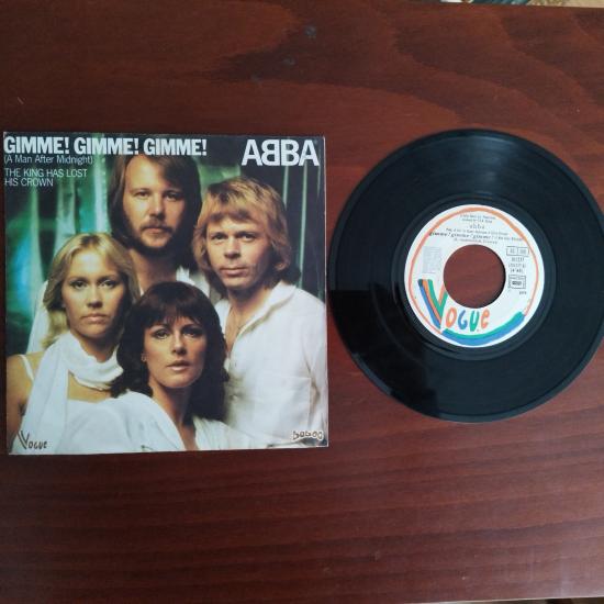 ABBA / Gimme! Gimme! Gimme! / The King Has Lost His Crown - 1979 Fransa Basım 45 LİK PLAK