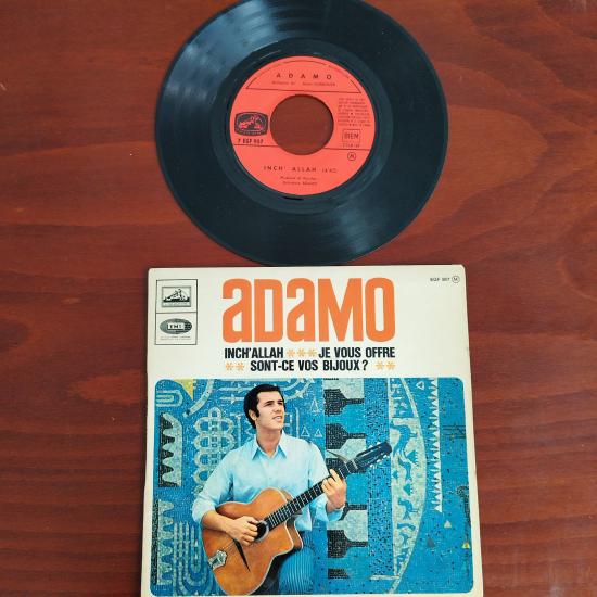 Adamo – Inch’ Allah - 1967 Fransa Basım 45 LİK PLAK