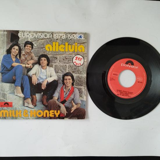 Milk&Honey   / Alleluia -  Eurovision 1979 - 1979 Almanya Basım 45 LİK PLAK