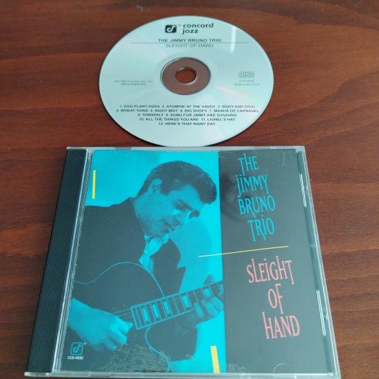 The Jimmy Bruno Trio –  Sleight Of Hand - 1992 Amerika Basım -  2. El CD Albüm