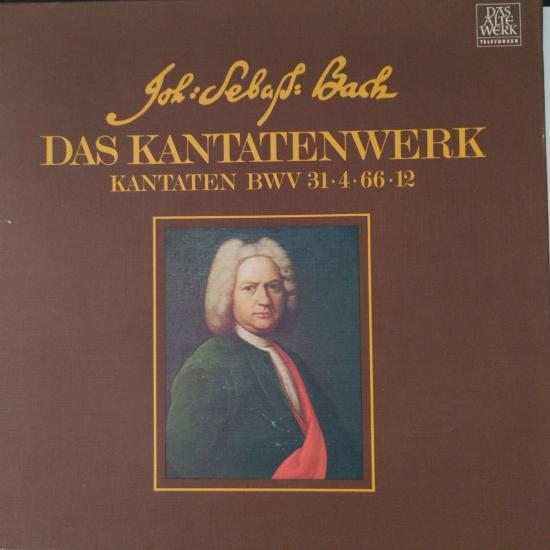 Bach - Das Kantatenwerk Kantaten 31 - 4 - 66 - 12 /1981 Almanya Basım 33 Lük 2xLP  Box Set 2. el