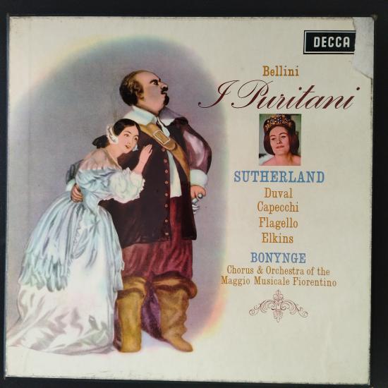 Bellini - Sutherland - Boynge /  I Puritani -1964 İngiltere Basım 33 Lük 3xLP Box Set 2. el