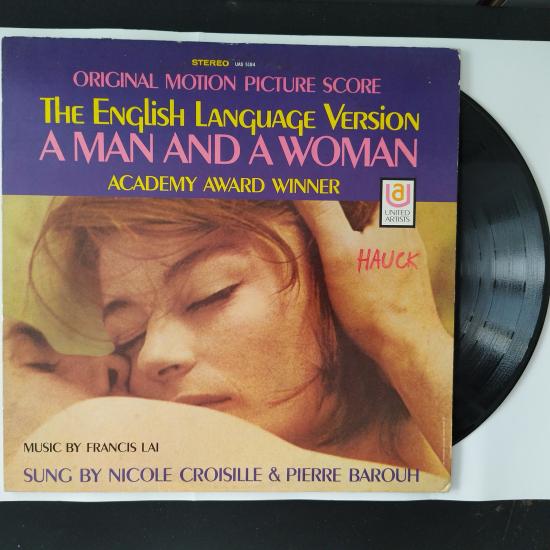 Francis Lai – A Man And A Woman ( Soundtrack)- 1968 Amerika Basım Albüm - 33 lük LP Plak