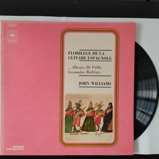 John Williams – Florilège De La Guitare Espagnole (Asturias) 1974 Fransa Basım Albüm LP Plak 2. el