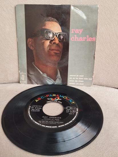 Ray Charles – Unchain My Heart - 1962  Fransa Basım 4 Parçalık 45 Lik EP Plak