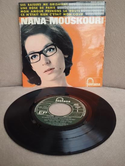 Nana Mouskouri – Ses Baisers Me Grisaient -  1965 Fransa Basım  45 LİK EP PLAK