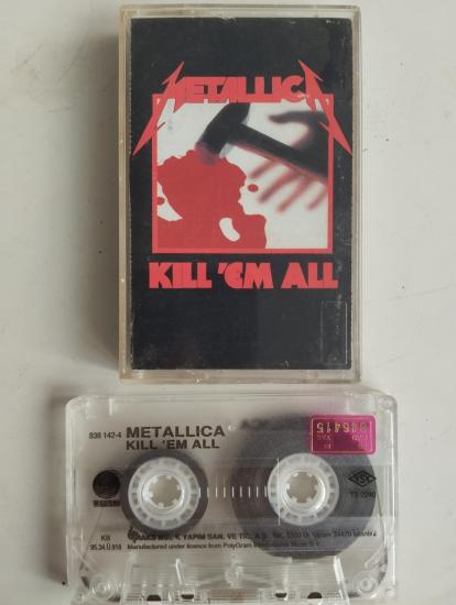 Metallica – Kill ’Em All - 1989 Türkiye Basım 2. El Kaset Albüm