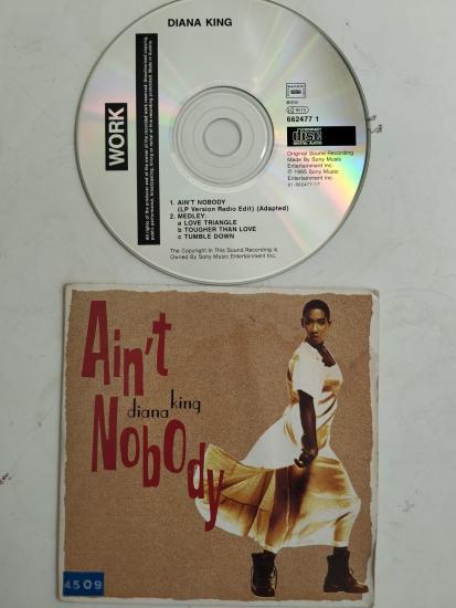 Diana King – Ain’t Nobody -  1995 Avrupa Basım 2. El  CD, Single, Cardboard Sleeve