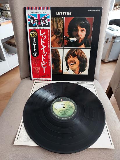 BEATLES  - Let It Be - 1976 Japonya Basım - 33 lük LP Plak Albüm - Obi’li