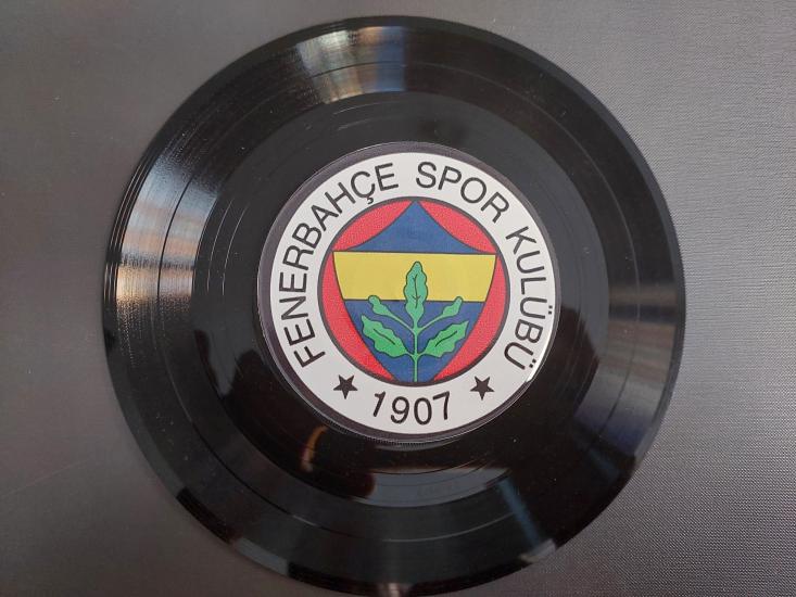 Fenerbahçe Armalı Dekorluk 45 lik Plak Kurumsal Logo