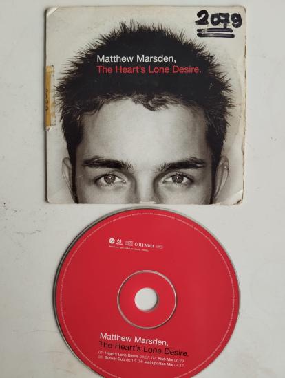 Matthew Marsden – The Heart’s Lone Desire - 1998 Avrupa Basım  2. El  CD,Maxi-Single