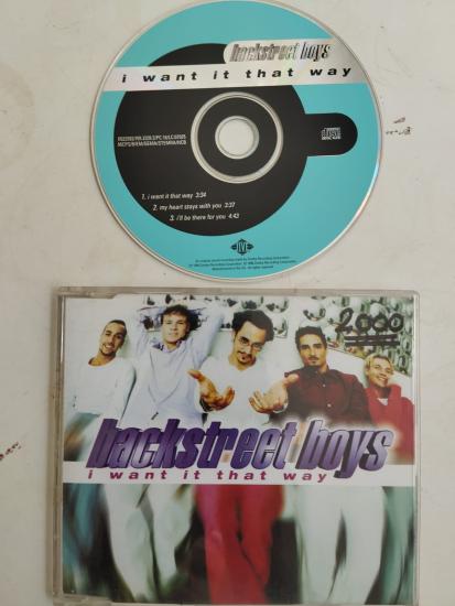 Backstreet Boys – I Want It That Way -  1999  Avrupa Basım 2. El  CD, Single