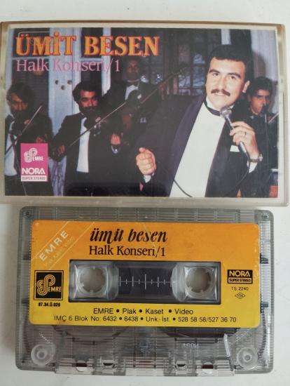 Ümit Besen – Halk Konseri 1 - 1987 Türkiye Basım 2. El Kaset(Kağıt Baskı)