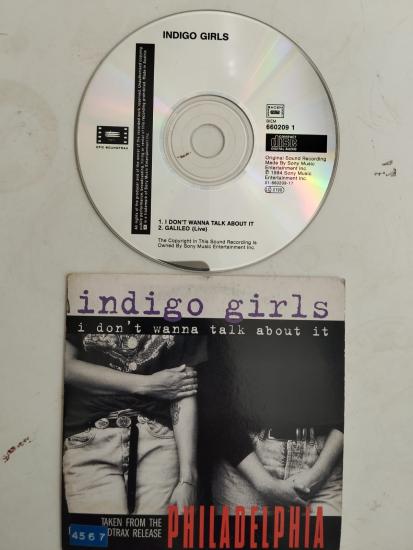 Indigo Girls – I Don’t Wanna Talk About It -  1994 Avrupa Basım 2. El CD, Single, Cardboard Sleeve