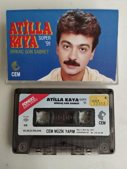 Atilla Kaya – Birkaç Gün Daha Sabret - Süper ’91 -1991 Türkiye Basım 2. El Kaset Albüm(Kağıt Baskı)