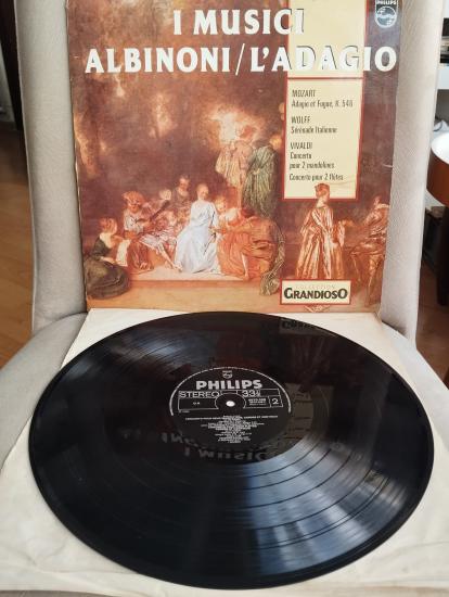 L’Adagio D’Albinoni Et Oeuvres De: Mozart / Wolf / Vivaldi - 1980 Fransa Basım LP - 33 Lük Plak