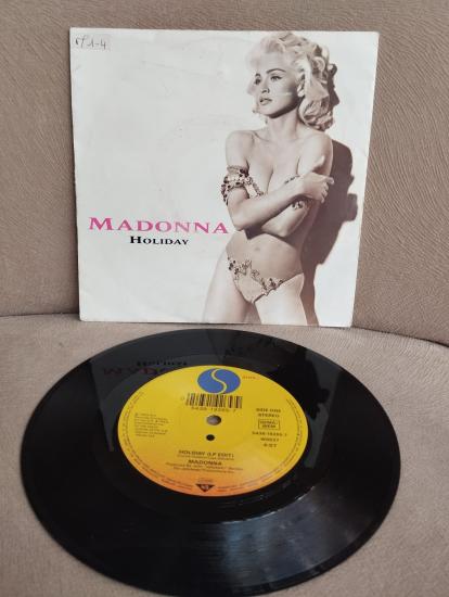 Madonna – Holiday / True Blue (LP Version) - 1991 Fransa Basım 45 Lik Plak