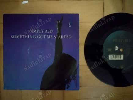 SIMPLY RED-SOMETING GOT ME STARTED-1991 ALMANYA BASIM 45 LİK PLAK