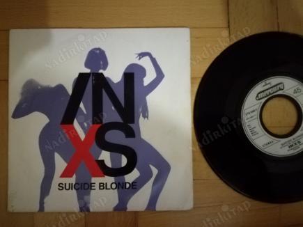 INXS - SUICIDE BLONDE 1990 FRANSA BASIM 45 LİK PLAK