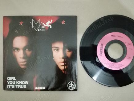 MILLI VANILLI - GIRL YOU KNOW IT’S TRUE - 1988 ALMANYA BASIM 45 LİK PLAK