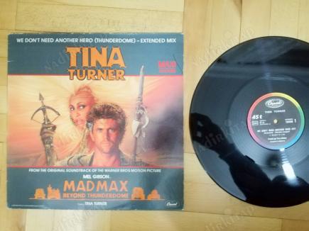 TINA TURNER-WE DON’T NEED ANOTHER HERO 1985 FRANSA BASIM MAXİ 45 LİK PLAK